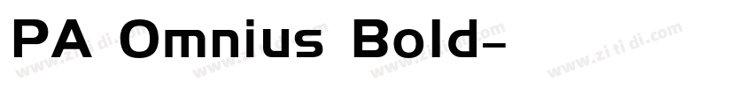 PA Omnius Bold字体转换